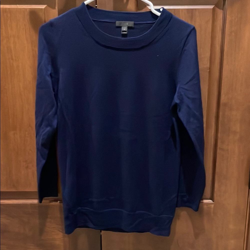 J Crew Navy Blue Sweater